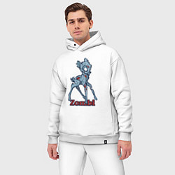 Мужской костюм оверсайз Оленёнок зомби, цвет: белый — фото 2