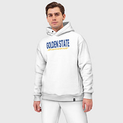 Мужской костюм оверсайз Golden State basketball, цвет: белый — фото 2