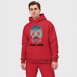 Мужской костюм оверсайз Star lord, цвет: красный — фото 2
