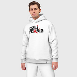 Мужской костюм оверсайз USA - California, цвет: белый — фото 2