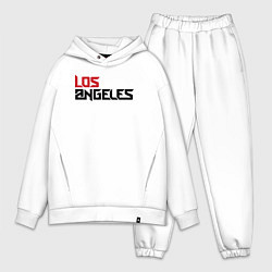 Мужской костюм оверсайз USA Los Angeles, цвет: белый