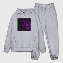 Мужской костюм оверсайз Самурай неоновый киборг