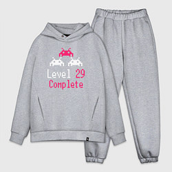 Мужской костюм оверсайз Уровень 29 пройден, цвет: меланж