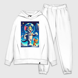 Мужской костюм оверсайз Космонавты Том и Джерри