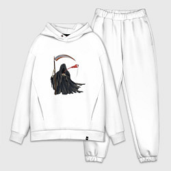 Мужской костюм оверсайз Смерть с йо-йо, цвет: белый