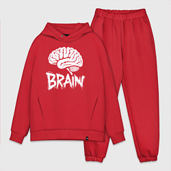 Мужской костюм оверсайз Brain, цвет: красный