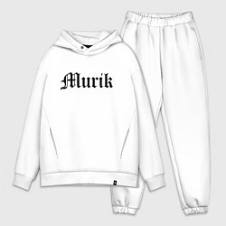 Мужской костюм оверсайз Мурманск - мем, цвет: белый