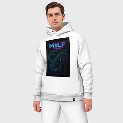 Мужской костюм оверсайз Mastering Infinite Loop Functions - milf meme, цвет: белый — фото 2