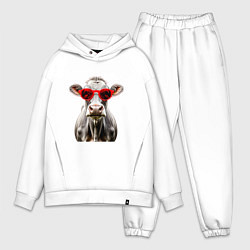 Мужской костюм оверсайз Корова в очках