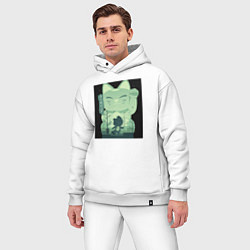 Мужской костюм оверсайз Neko Turbo Granny Dandadan, цвет: белый — фото 2