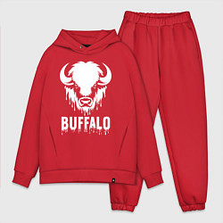 Мужской костюм оверсайз Буйвольский стиль, цвет: красный