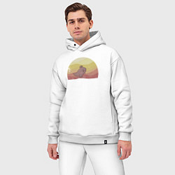 Мужской костюм оверсайз Йода и бларрг, цвет: белый — фото 2