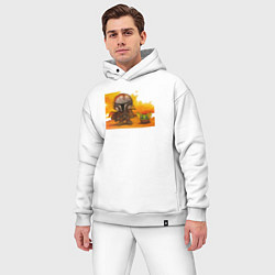 Мужской костюм оверсайз Приключение мандалорца, цвет: белый — фото 2