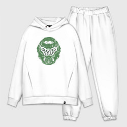 Мужской костюм оверсайз Doom slayer logo, цвет: белый