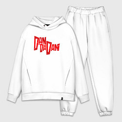 Мужской костюм оверсайз Dandadan - logotype, цвет: белый