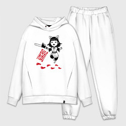 Мужской костюм оверсайз Девочка аниме с бензопилой ужас