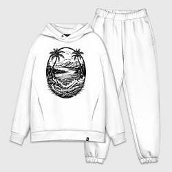 Мужской костюм оверсайз Тропический оазис