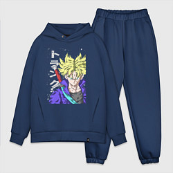 Мужской костюм оверсайз Драконий жемчуг Транкс из будущего