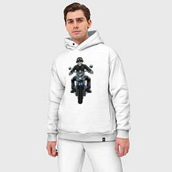 Мужской костюм оверсайз Skeletor racer, цвет: белый — фото 2