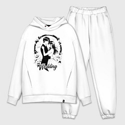 Мужской костюм оверсайз Свадьба аниме, цвет: белый