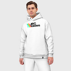 Мужской костюм оверсайз ARC Raiders - Атмосфера ретро-будущего, цвет: белый — фото 2