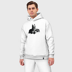 Мужской костюм оверсайз Чернильный Бэтмен, цвет: белый — фото 2