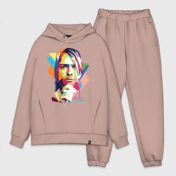 Мужской костюм оверсайз Kurt Cobain: Colors, цвет: пыльно-розовый