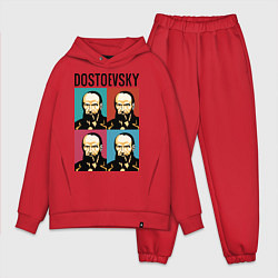 Мужской костюм оверсайз Dostoevsky, цвет: красный