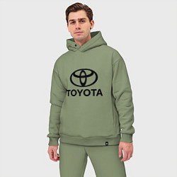 Мужской костюм оверсайз Toyota Logo, цвет: авокадо — фото 2