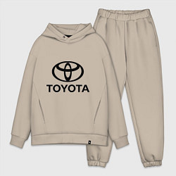 Мужской костюм оверсайз Toyota Logo, цвет: миндальный