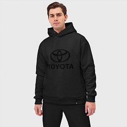 Мужской костюм оверсайз Toyota Logo, цвет: черный — фото 2
