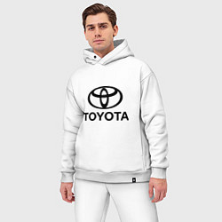 Мужской костюм оверсайз Toyota Logo, цвет: белый — фото 2