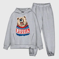 Мужской костюм оверсайз Made in Russia: медведь