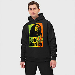 Мужской костюм оверсайз Bob Marley: Jamaica, цвет: черный — фото 2