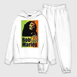 Мужской костюм оверсайз Bob Marley: Jamaica, цвет: белый