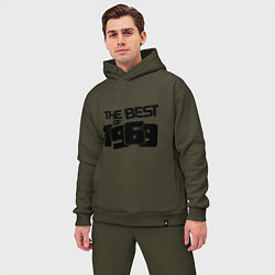 Мужской костюм оверсайз The best of 1969, цвет: хаки — фото 2