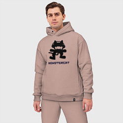 Мужской костюм оверсайз Monstercat, цвет: пыльно-розовый — фото 2