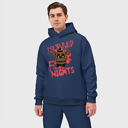 Мужской костюм оверсайз I Survived Five Night, цвет: тёмно-синий — фото 2