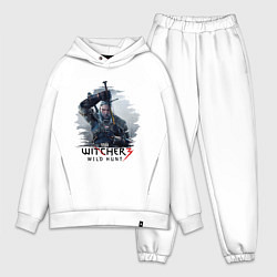 Мужской костюм оверсайз The Witcher 3, цвет: белый