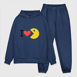 Мужской костюм оверсайз I love Packman, цвет: тёмно-синий