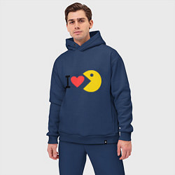 Мужской костюм оверсайз I love Packman, цвет: тёмно-синий — фото 2