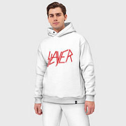 Мужской костюм оверсайз Slayer, цвет: белый — фото 2