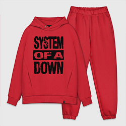 Мужской костюм оверсайз System Of A Down, цвет: красный