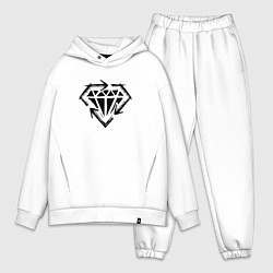 Мужской костюм оверсайз Stick To Your Guns Diamond, цвет: белый