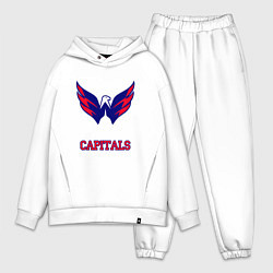 Мужской костюм оверсайз Washington Capitals, цвет: белый