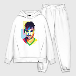 Мужской костюм оверсайз Neymar: fun-art, цвет: белый