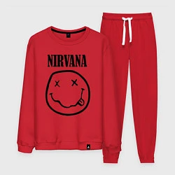 Костюм хлопковый мужской Nirvana, цвет: красный