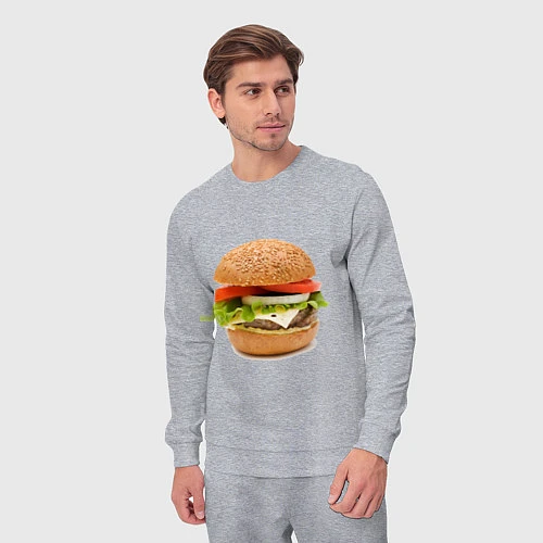 Мужской костюм Гамбургер / Меланж – фото 3