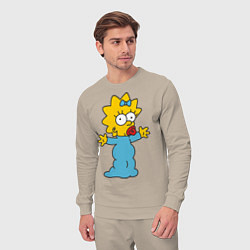 Костюм хлопковый мужской Maggie Simpson, цвет: миндальный — фото 2