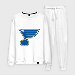 Костюм хлопковый мужской St Louis Blues, цвет: белый